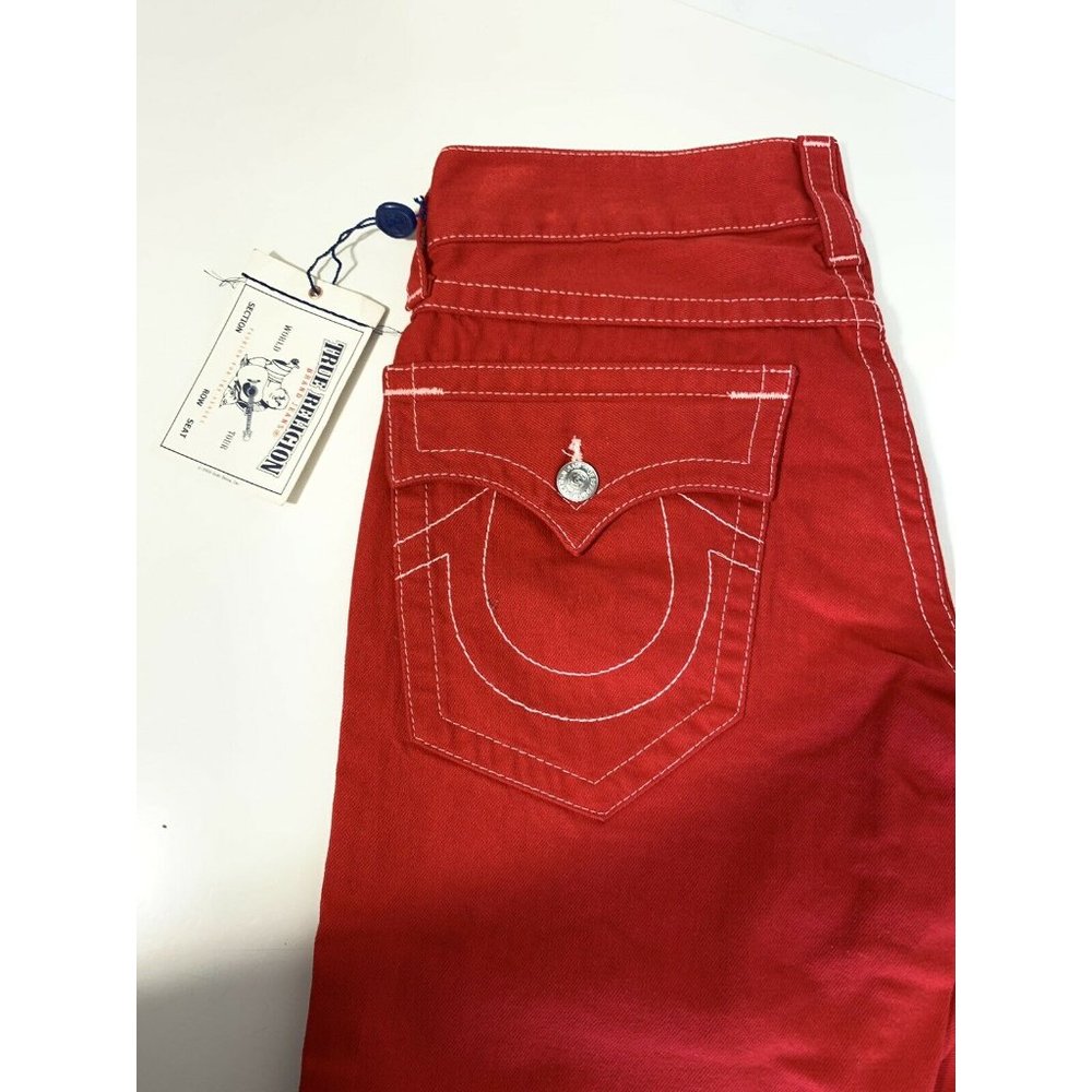 NWT True Religion Jeans Size 30 Red Color For Men - Picture 4 of 7